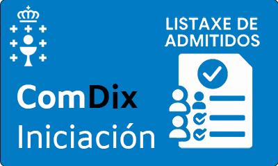 Listaxe definitivo Comdix Iniciación Listaxe definitivo Comdix Iniciación
